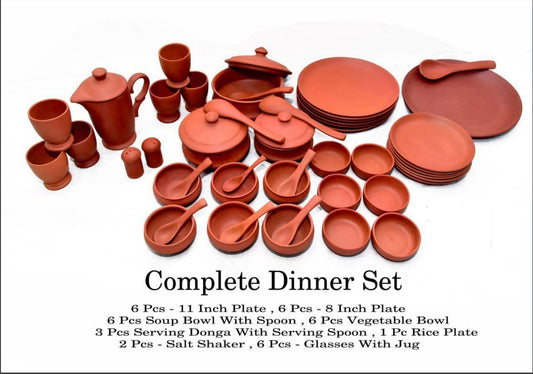 HANDCRAFTED CLAY DINNER SET